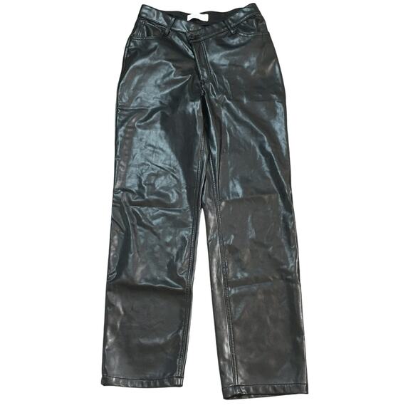 Abercrombie & Fitch The Mom High Rise 30 / 10 R Black Jeans Distressed - Picture 1 of 8